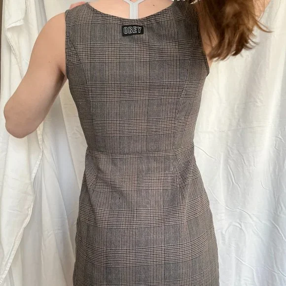 OBEY dress, xs, black and brown - Picture 3 of 3